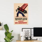 Election Poster British Conservative Party ポスター (ホームオフィス)