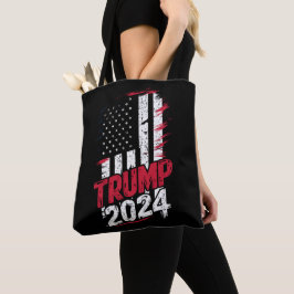 Election TRUMP 2024 アメリカ ヴィンテージ フラグ トートバッグ