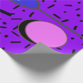 Electric 80s Memphis抽象芸術スタイルレトロシームレス ラッピングペーパー (角)