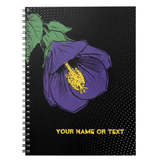 Electric Abutilon 'Violetta': 偽物 ノートブック (正面)