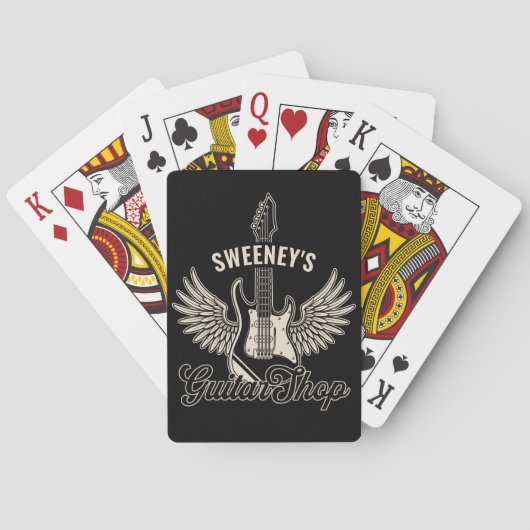 Electric Ax Wings ADD NAMEギタリストギターショップ トランプ (裏面)