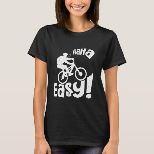 Electric Bike HA簡単E-Bike おもしろい EbIke Rider Tシャツ (正面)