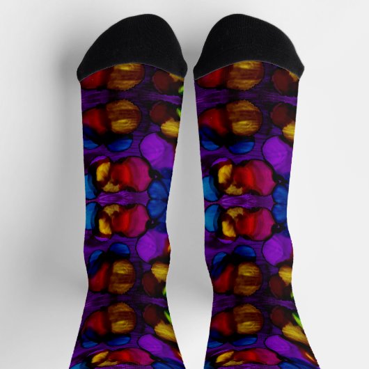 Electric Bloom ソックス (上部)