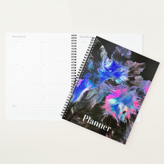 Electric Bloom Abstract Spiral-bound Planner プランナー手帳 (ディスプレー)