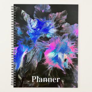 Electric Bloom Abstract Spiral-bound Planner プランナー手帳