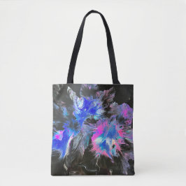 Electric Bloom Abstract Tote Bag トートバッグ