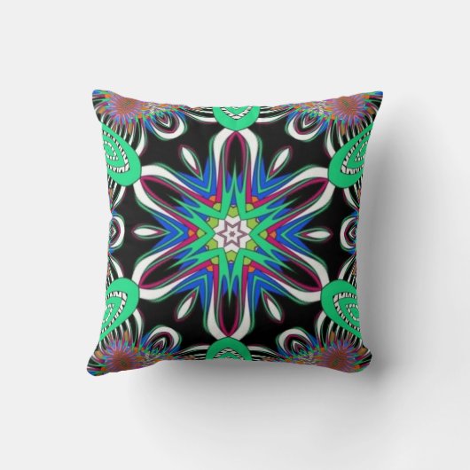 Electric Bloom Mandala クッション (裏面)