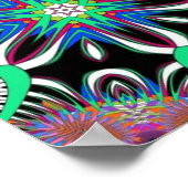 Electric Bloom Mandala ポスター (角)