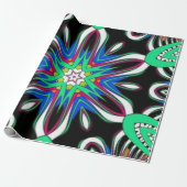Electric Bloom Mandala ラッピングペーパー (アンロールド)
