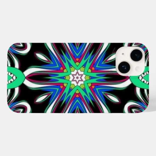 Electric Bloom Mandala Case-Mate iPhoneケース (裏面 (横))
