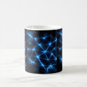 Electric Blue Energy Grid Mug | Futuristic コーヒーマグカップ (中央)