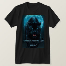 Electric Blue Neon Black Panther Graphic T-Shirt - Tシャツ