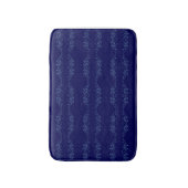 Electric Blue Neural Horizon Abstract Pattern バスマット (正面縦)