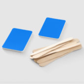 Electric Blue Rectangle Fan for Elegant Event Comf ハンドファン (組立なし)