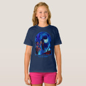Electric Blue Siamese Cat Animal Art Personalized Tシャツ (正面フル)