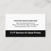 Electric Bulb Circuit Bubble Speech 名刺 (裏面)