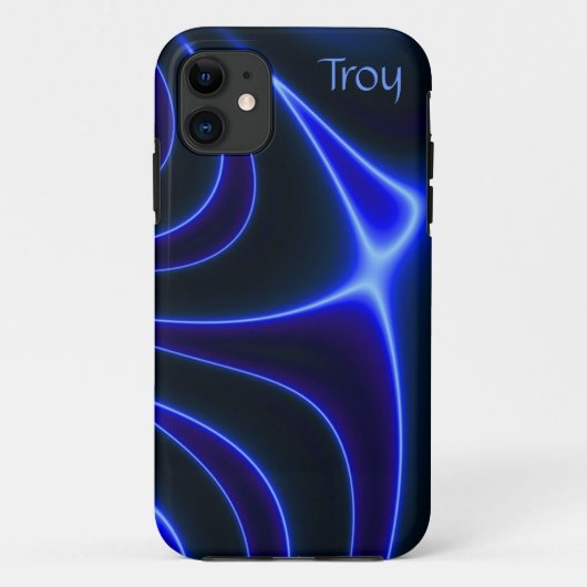 Electric Cobalt Blue抽象芸術iPhone 5ケース Case-Mate iPhoneケース (裏面)