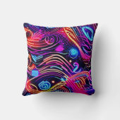 Electric Color Burstデザイン クッション (裏面)