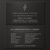 Electric Company Electrician Metallic Professional 名刺