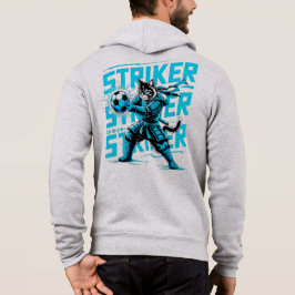 Electric Cyber Samurai Cat Hoodie - ゲーマー向け パーカ