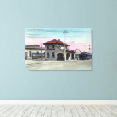 Electric DepotNapa、CAの外観 キャンバスプリント (インサイチュ (ウッドフロア))