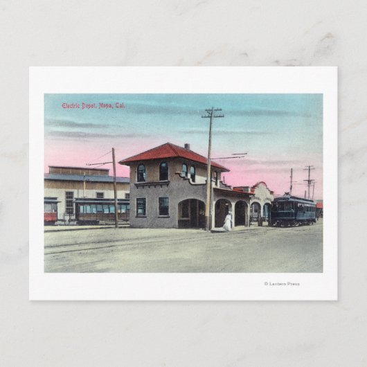 Electric DepotNapa、CAの外観 ポストカード (正面)