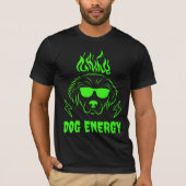 Electric Dog Energy Men's Tee - Neon Canine Tシャツ (正面)
