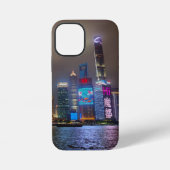 Electric Dreams - Futuristic Shanghai Skyline, A C iPhoneケース (裏面)