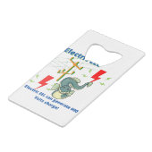 Electric EEL Can Generate 600 Volts クレジットカード栓抜き (正面アングル)