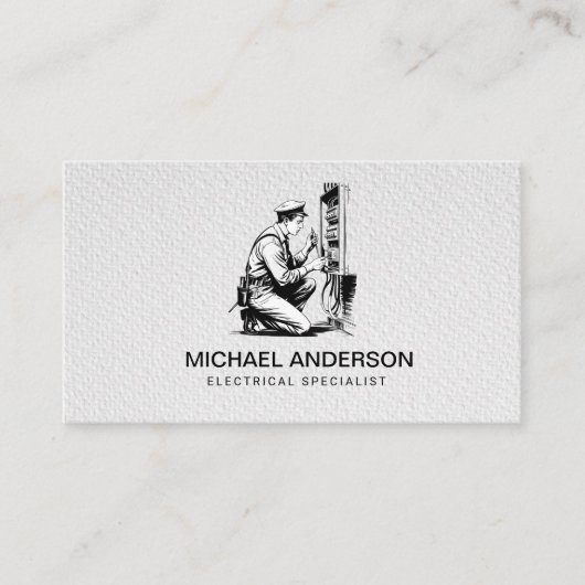 Electric Electrical Electrician Professional  名刺 (正面)