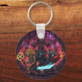 Electric Fantasy Animal Warrior Art キーホルダー (正面)