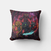 Electric Fantasy Animal Warrior Art クッション (正面)