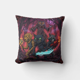 Electric Fantasy Animal Warrior Art クッション