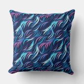 Electric Flora Throw Pillow クッション (正面)