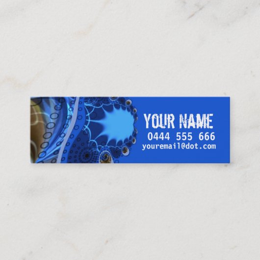 ELECTRIC Fractalプロファイルカード スキニー名刺 (正面)