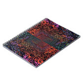 Electric Fractal Kaleidoscope Abstract Design ノートブック (左側)