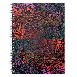 Electric Fractal Kaleidoscope Abstract Design ノートブック