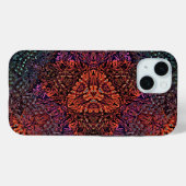 Electric Fractal Kaleidoscope Abstract Design Case-Mate iPhoneケース (裏面 (横))