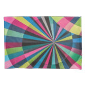 Electric Geometry Radio Waves & Sunrays Art Deco  枕カバー (正面)