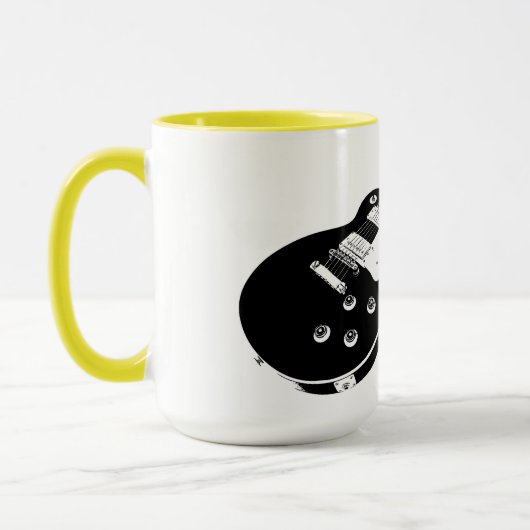 Electric Guitar and Text マグカップ (左)