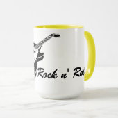 Electric Guitar and Text マグカップ (正面右)