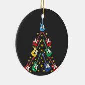 Electric Guitar Christmas Tree Music Lovers   セラミックオーナメント (右)