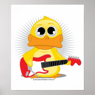 Electric Guitar Duck ポスター