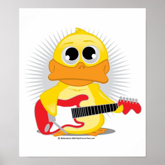 Electric Guitar Duck ポスター (正面)