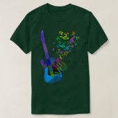 Electric Guitar Music Notes Instruments T shirt 69 Tシャツ (デザイン正面)