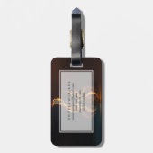 Electric guitar on fire           ラゲッジタグ (裏面縦)