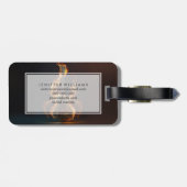 Electric guitar on fire           ラゲッジタグ (裏面横)