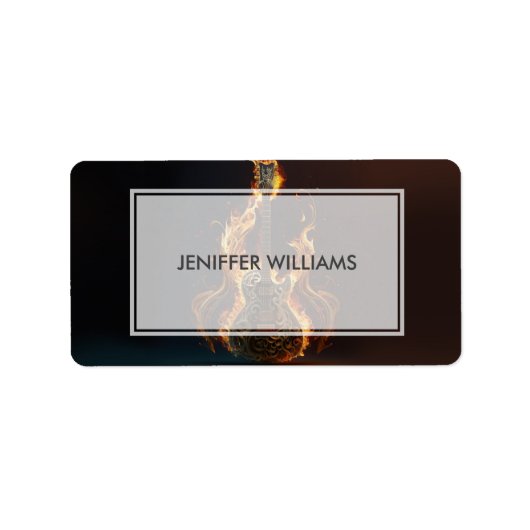 Electric guitar on fire                            ラベル (正面)