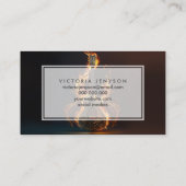 Electric guitar on fire 名刺 (裏面)