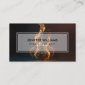 Electric guitar on fire                            名刺 (正面)